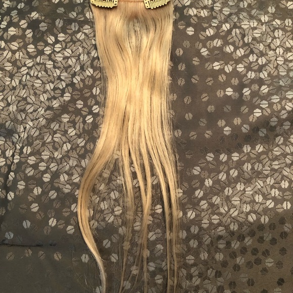 Donna Bella Hair Brand New Blonde Donna Bella Clip In Hair Extensions 6 Length 10 Remy Hair